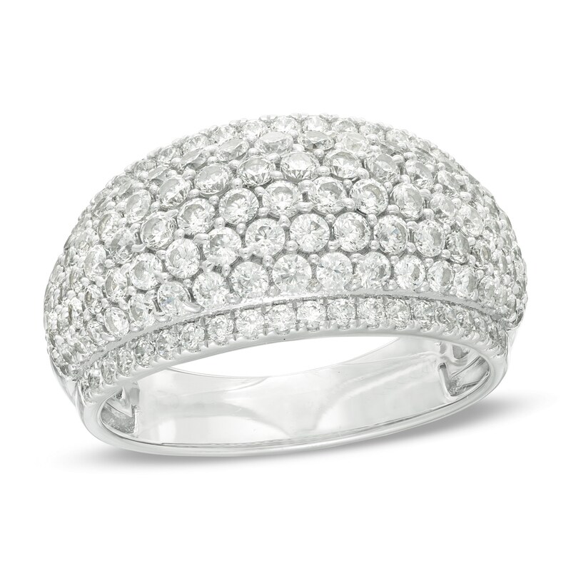 15/8 CT. T.W. Composite Diamond MultiRow Dome Anniversary Ring in 14K