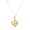 Thumbnail Image 0 of Child's Puffed Heart Pendant in 14K Gold - 13"