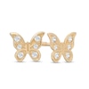 Thumbnail Image 0 of Child's Cubic Zirconia Butterfly Stud Earrings in 14K Gold