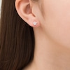 Thumbnail Image 1 of Child's 6.0mm Star-Shaped Cubic Zirconia Solitaire Stud Earrings in 14K Gold