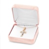 Thumbnail Image 4 of Child's Crucifix Pendant in 14K Two-Tone Gold - 13"