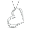 Thumbnail Image 3 of The Kindred Heart from Vera Wang Love Collection 5/8 CT. T.W. Black Diamond Pendant in Sterling Silver - 19"