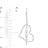 Thumbnail Image 2 of The Kindred Heart from Vera Wang Love Collection 1/3 CT. T.W. Diamond Interlocking Drop Earrings in Sterling Silver