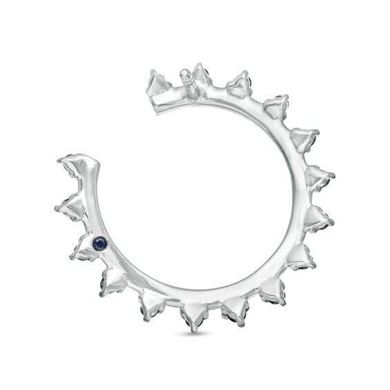 Vera Wang Love Collection 5/8 CT. T.w. Black Diamond Sunburst Drop Earrings in Sterling Silver