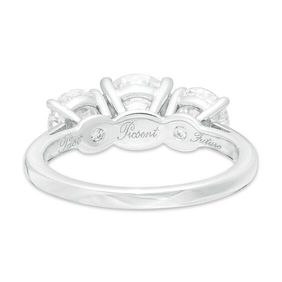 3 CT. T.w. Certified Lab-Grown Diamond Past Present FutureÂ® Engagement Ring in 14K White Gold (G/Si2)