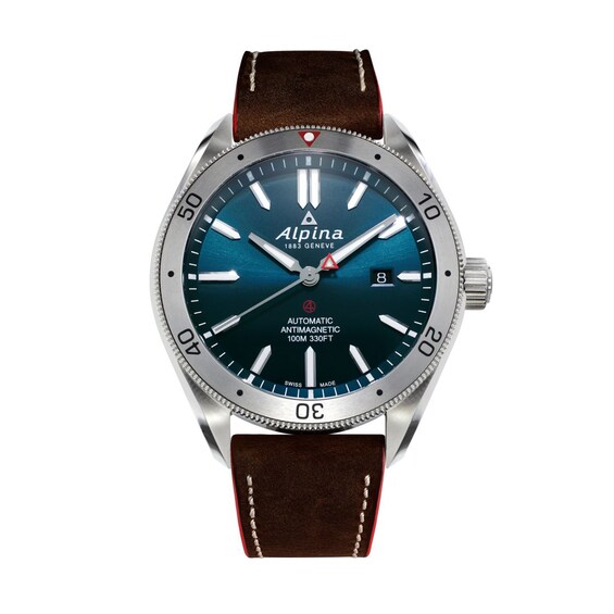 Men's Alpina Alpiner 4 Automatic Strap Watch with Blue Dial (Model: Al-525Ns5Aq6)