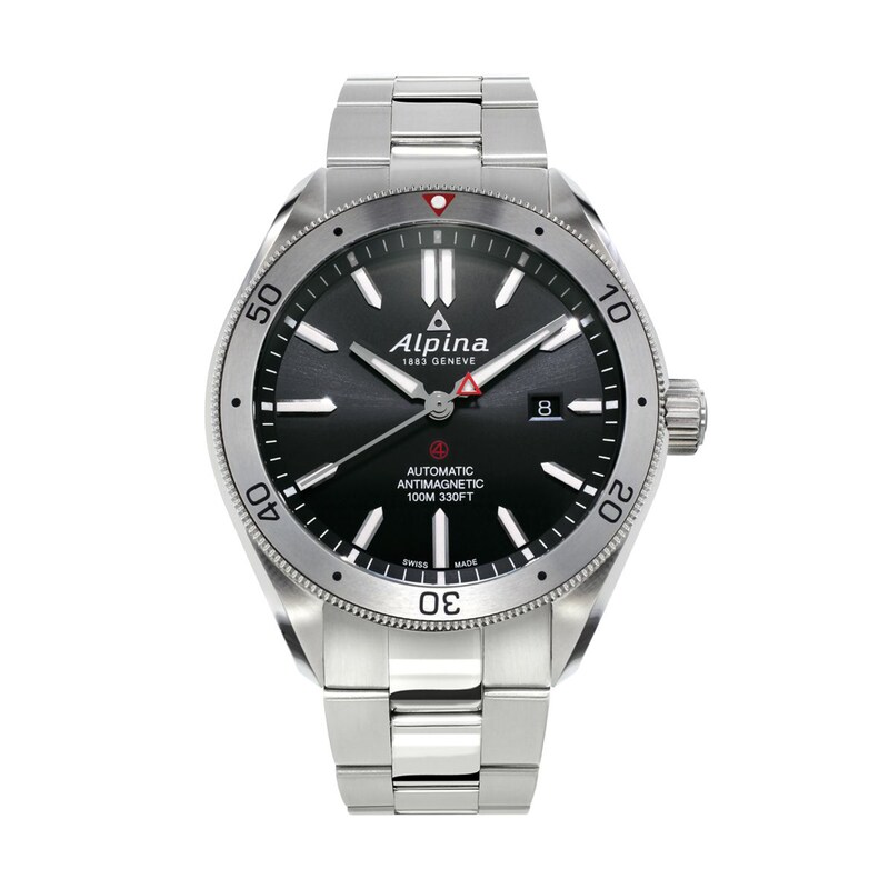 Main Image 1 of Men's Alpina Alpiner 4 Automatic Watch with Black Dial (Model: AL-525BS5AQ6B)