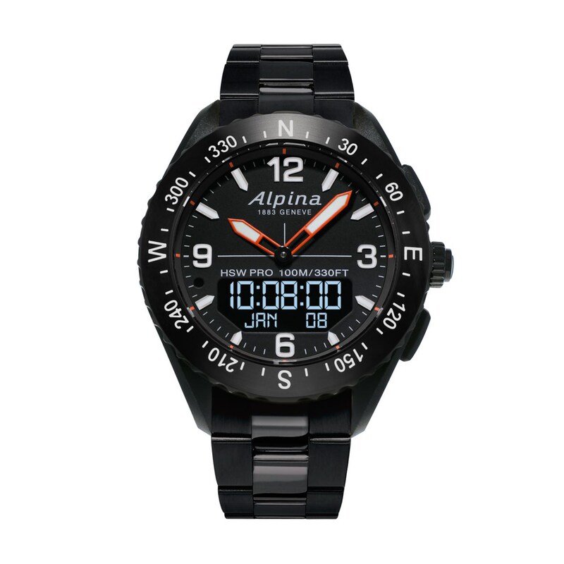 Main Image 1 of Men's Alpina Alpiner Black PVD Watch with Black Dial (Model: AL-283LBB5AQ6B)