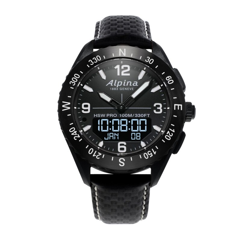 Main Image 1 of Men's Alpina AlpinerX Strap Watch with Black Dial (Model: AL-283LBBW5AQ6)