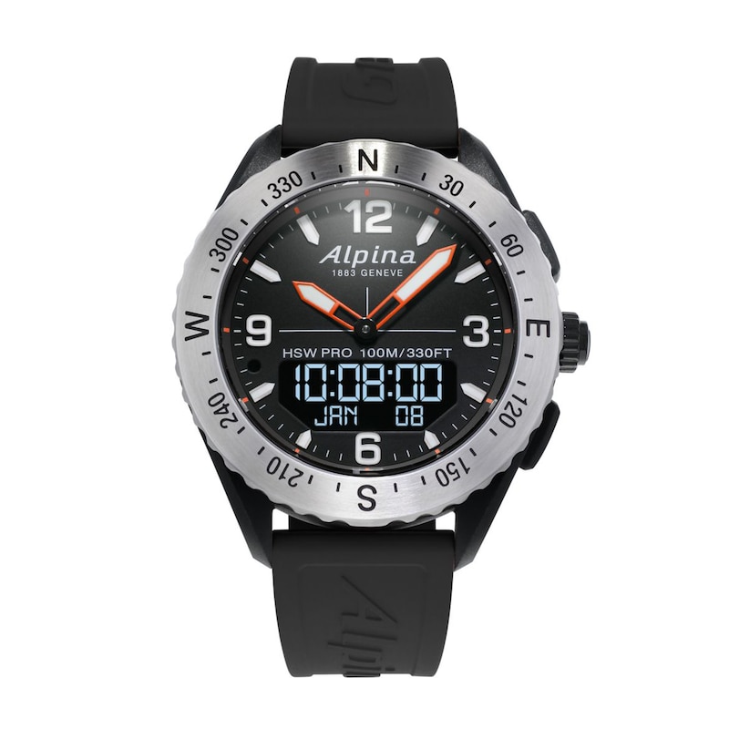 Main Image 1 of Men's Alpina AlpinerX Strap Watch with Black Dial (Model: AL-283LBBO5SAQ6)