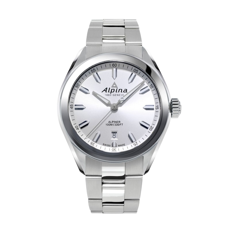 Main Image 1 of Men's Alpina Alpiner Watch with White Dial (Model: AL-240SS4E6B)