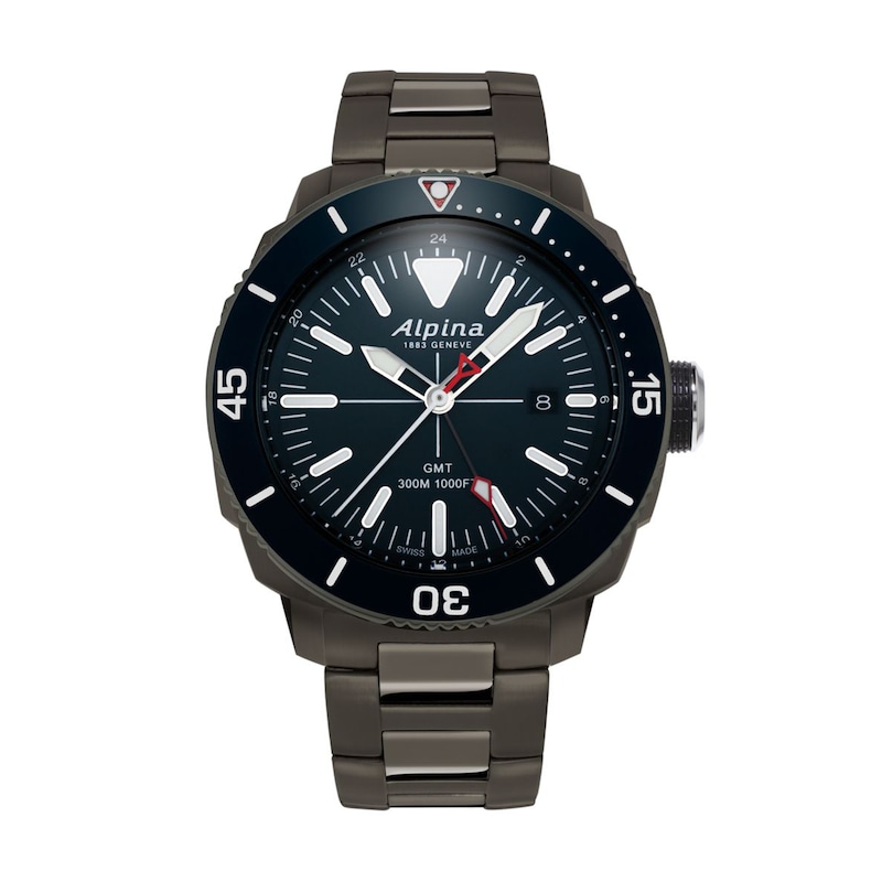 Main Image 1 of Men's Alpina Seastrong Diver GMT Watch with Blue Dial (Model: AL-247LNN4TV6B)