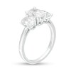 Thumbnail Image 3 of 3 CT. T.W. Certified Oval Lab-Grown Diamond Past Present Future® Engagement Ring in 14K White Gold (G/SI2)