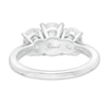 Thumbnail Image 4 of 3 CT. T.W. Certified Oval Lab-Grown Diamond Past Present Future® Engagement Ring in 14K White Gold (G/SI2)
