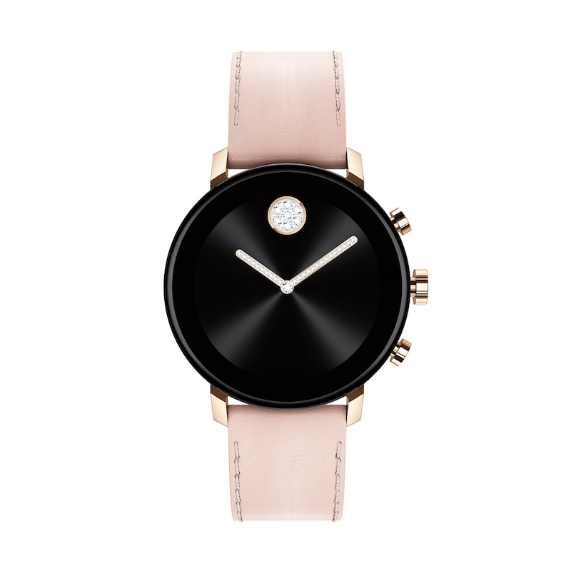 Ladies Movado Bold Connect 2 0 Crystal Rose Tone Strap Smart