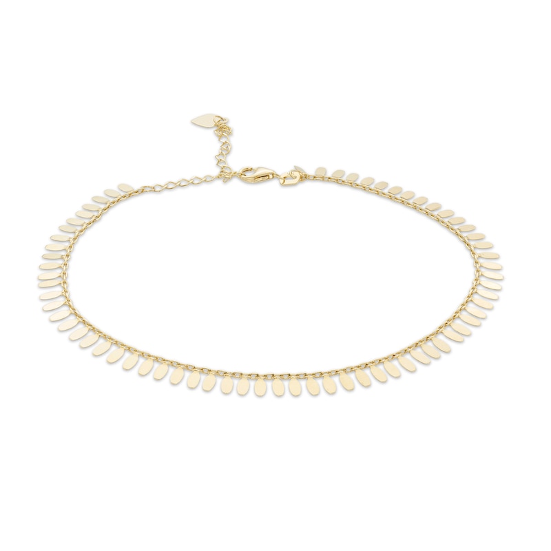 Flower Petal Anklet in 10K Gold - 10