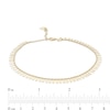 Thumbnail Image 2 of Flower Petal Anklet in 10K Gold - 10"