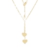 Thumbnail Image 1 of Made in Italy Double Heart Lariat Necklace in 10K Gold