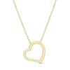 Thumbnail Image 1 of Tilted Open Heart Pendant in 10K Gold