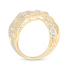 Thumbnail Image 3 of Men's 1/2 CT. T.W. Diamond Curb Link Ring in 10K Gold