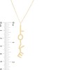Thumbnail Image 3 of Made in Italy "Love" Linear Drop Pendant in 10K Gold
