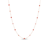 Thumbnail Image 0 of Vera Wang Love Collection Ruby Bezel-Set Station Necklace in 18K Rose Gold - 30"