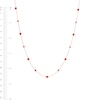 Thumbnail Image 2 of Vera Wang Love Collection Ruby Bezel-Set Station Necklace in 18K Rose Gold - 30"