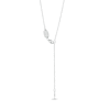 Thumbnail Image 1 of Vera Wang Love Collection 3-5/8 CT. T.W. Diamond Rose Outline Pendant in 18K White Gold - 19"