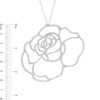 Thumbnail Image 2 of Vera Wang Love Collection 3-5/8 CT. T.W. Diamond Rose Outline Pendant in 18K White Gold - 19"