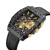 Thumbnail Image 3 of Men's JBW Echelon 1/4 CT. T.W. Diamond Black Chronograph IP Strap Watch with Tonneau Black Dial (Model: J6379A)