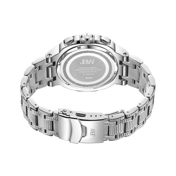 Men's JBW Heist 1/5 CT. T.w. Diamond Chronograph Watch with Square Silver-Tone Dial (Model: J6380D)