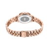 Thumbnail Image 3 of Ladies' JBW Bellini 1/8 CT. T.W. Diamond and Crystal 18K Rose Gold Plate Watch with Oval Dial (Model: J6381B)