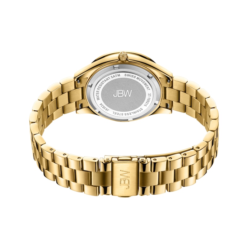 Ladies' JBW Cristal 34 1/8 CT. T.W. Diamond and Crystal 18K Gold Plate Watch (Model: J6383A)