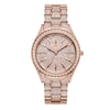 Thumbnail Image 1 of Ladies' JBW Cristal 34 1/8 CT. T.W. Diamond and Crystal 18K Rose Gold Plate Watch (Model: J6383B)