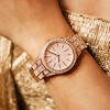 Thumbnail Image 2 of Ladies' JBW Cristal 34 1/8 CT. T.W. Diamond and Crystal 18K Rose Gold Plate Watch (Model: J6383B)