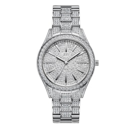 Ladies' JBW Cristal 34 1/8 CT. T.W. Diamond and Crystal Watch with Silver-Tone Dial (Model: J6383C)