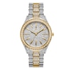 Thumbnail Image 0 of Ladies' JBW Cristal 34 1/8 CT. T.W. Diamond and Crystal 18K Gold Plate Watch with Silver-Tone Watch (Model: J6383D)