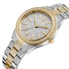Thumbnail Image 2 of Ladies' JBW Cristal 34 1/8 CT. T.W. Diamond and Crystal 18K Gold Plate Watch with Silver-Tone Watch (Model: J6383D)
