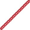 Thumbnail Image 1 of Men's 5.0mm Franco Chain Necklace in Solid Stainless Steel  with Red Acrylic - 24"