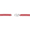 Thumbnail Image 2 of Men's 5.0mm Franco Chain Necklace in Solid Stainless Steel  with Red Acrylic - 24"