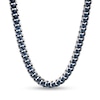 Thumbnail Image 0 of Men's 8.0mm Curb Chain Necklace in Two-Tone Stainless Steel - 24"