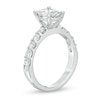 1-1/2 CT. T.W. Composite Diamond Cushion-Shaped Engagement Ring in 14K White Gold