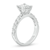 Thumbnail Image 3 of 1-1/2 CT. T.W. Composite Diamond Cushion-Shaped Engagement Ring in 14K White Gold