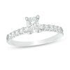 Thumbnail Image 0 of 5/8 CT. T.W. Composite Diamond Cushion-Shaped Engagement Ring in 14K White Gold