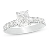 Thumbnail Image 1 of 1-1/4 CT. T.W. Composite Diamond Cushion-Shaped Engagement Ring in 14K White Gold