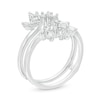 Thumbnail Image 1 of 1/2 CT. T.W. Baguette Diamond Scatter Crown Solitaire Enhancer in 14K White Gold