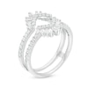 Thumbnail Image 1 of 3/4 CT. T.W. Diamond Starburst Solitaire Enhancer in 14K White Gold