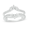 3/8 CT. T.W. Diamond Crown Solitaire Enhancer in 14K White Gold