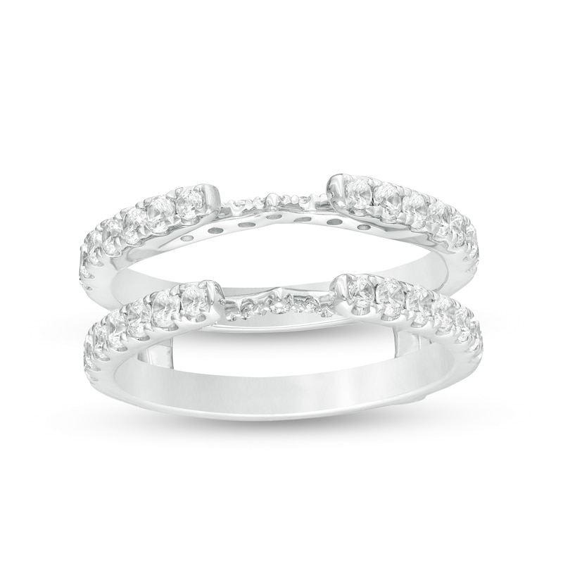 Main Image 1 of 1 CT. T.W. Diamond Cathedral Solitaire Enhancer in 14K White Gold