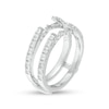 Thumbnail Image 2 of 1 CT. T.W. Diamond Cathedral Solitaire Enhancer in 14K White Gold